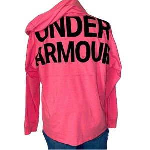 UA pink hoodie YXL